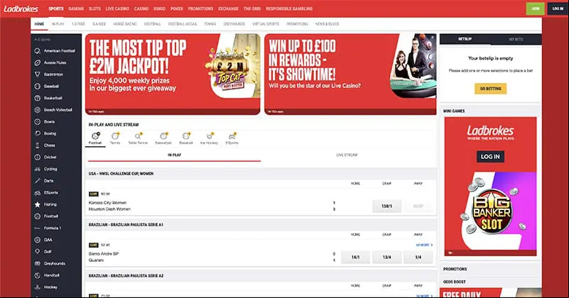 Ladbrokes Screenshot
